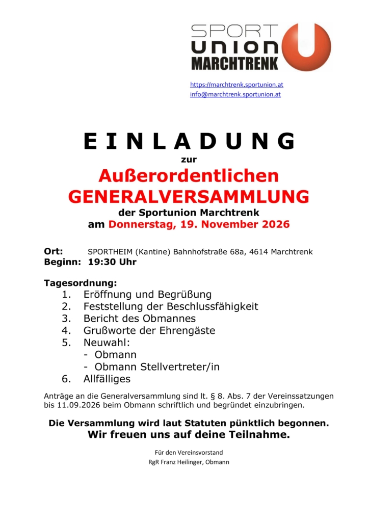 Einladung aoGV 2026-11-19